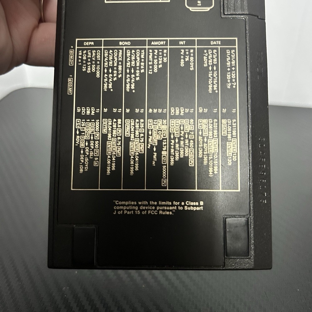 Vintage HP 12C Financial Calculator w/ Original Cover Made in USA TESTED Works! - Picture 9 of 9